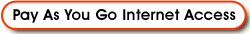 Pay As You Go dial-up internet access